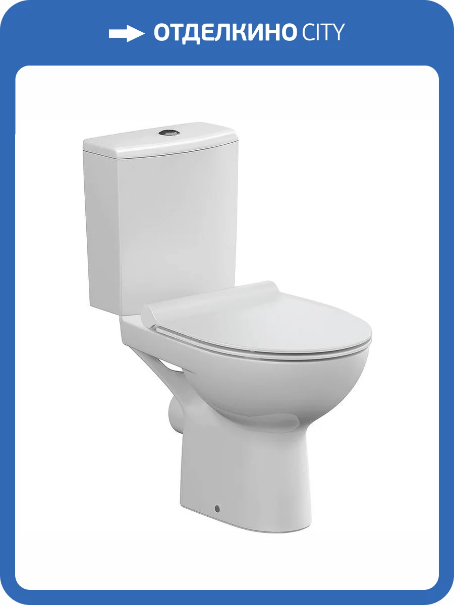 Унитаз-компакт Cersanit Nature 65410 Clean On 011 3/5 DPL EO Slim фото 2