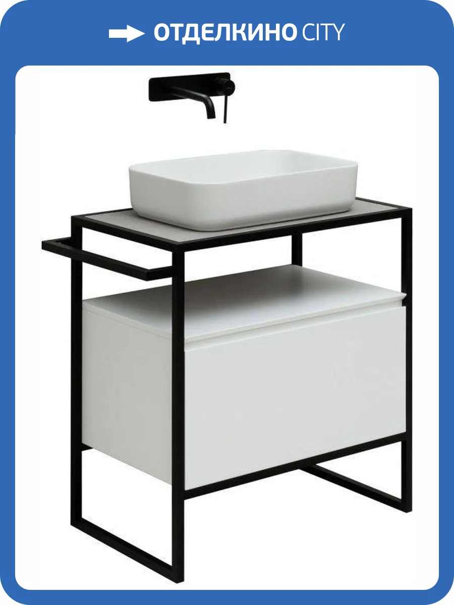 Тумба под раковину Allen Brau Priority 1.31001.WM белый матовый, 70 фото 5
