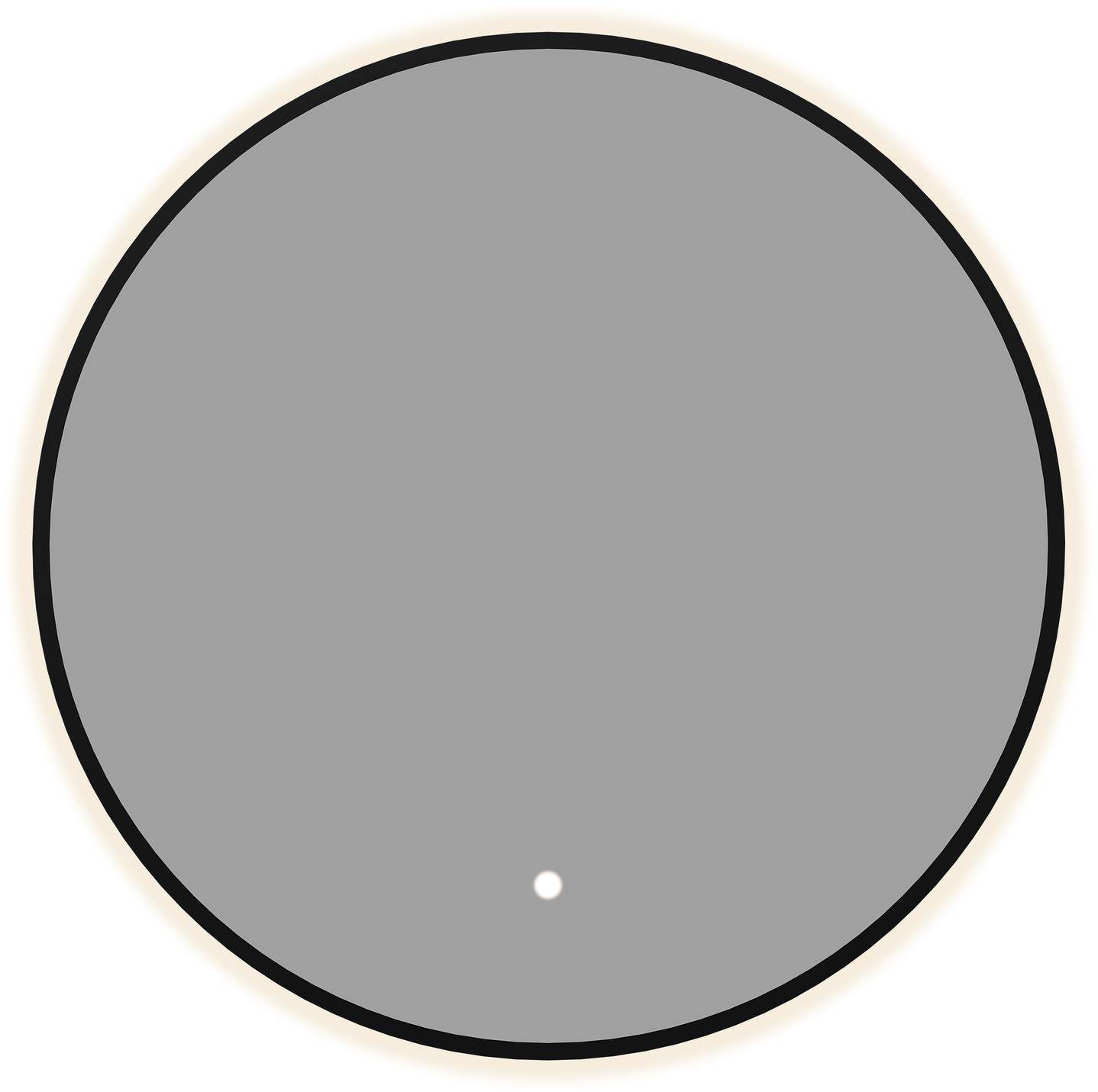 Зеркало Aquanet Контур 00367653 LED подсветка, черное, D77