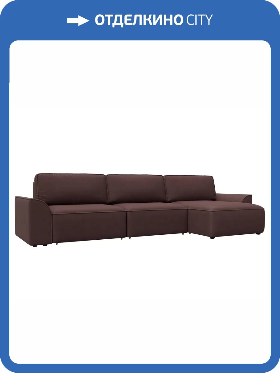 Диван угловой Лига Диванов Лига-048 НПБ лонг 128505 JOLY 09 бордовый фото 13