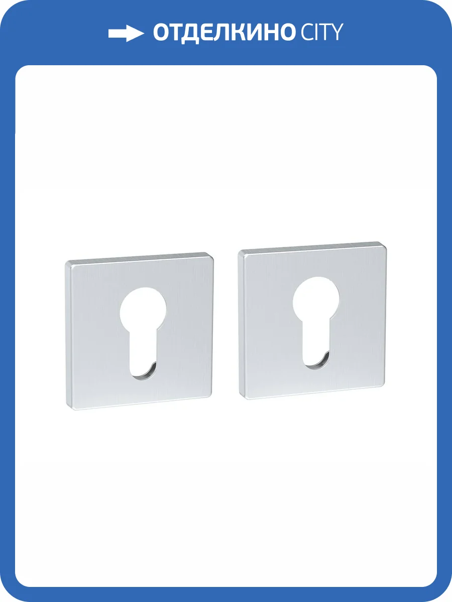 Дверная накладка Fuaro ET SL SSC-16 сатинированный хром фото 4