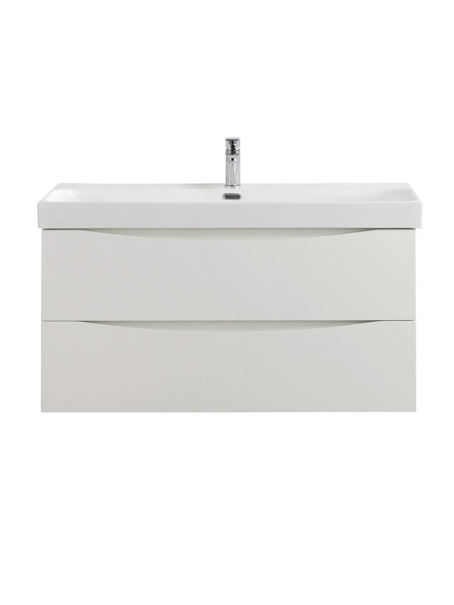 Тумба под раковину BelBagno MARINO-CER-N-1000-2C-SO-BL-P Bianco Lucido, 100x50 см