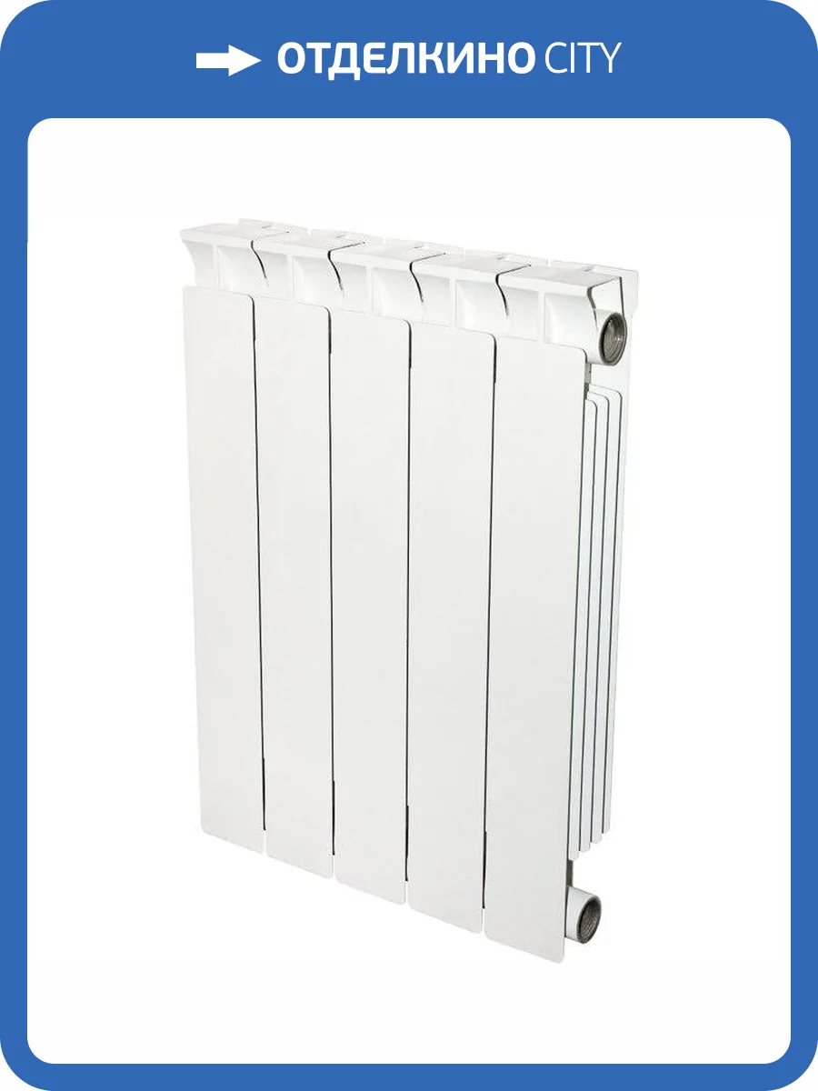 Биметаллический секционный радиатор отопления Stout Style 350 / 12 секций фото 2