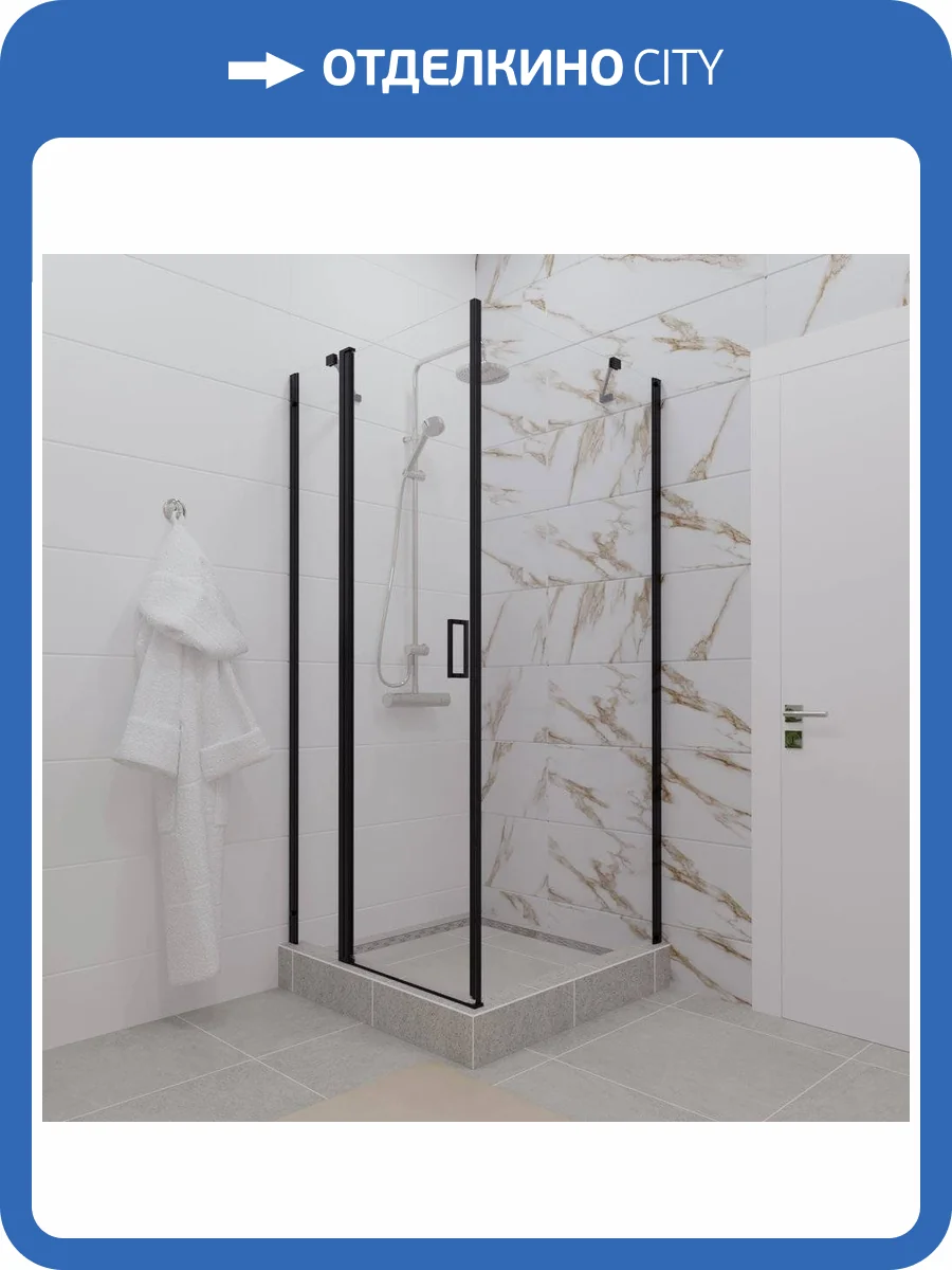 Душевой уголок Triton Йота-Блэк Щ0000054032 90х90 фото 9