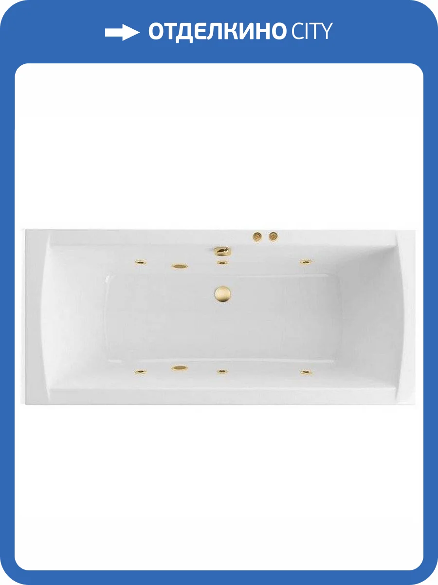 Акриловая ванна Excellent Aquaria Lux SOFT WAEX.AQU18.SOFT.GL 180x80 золото фото 4