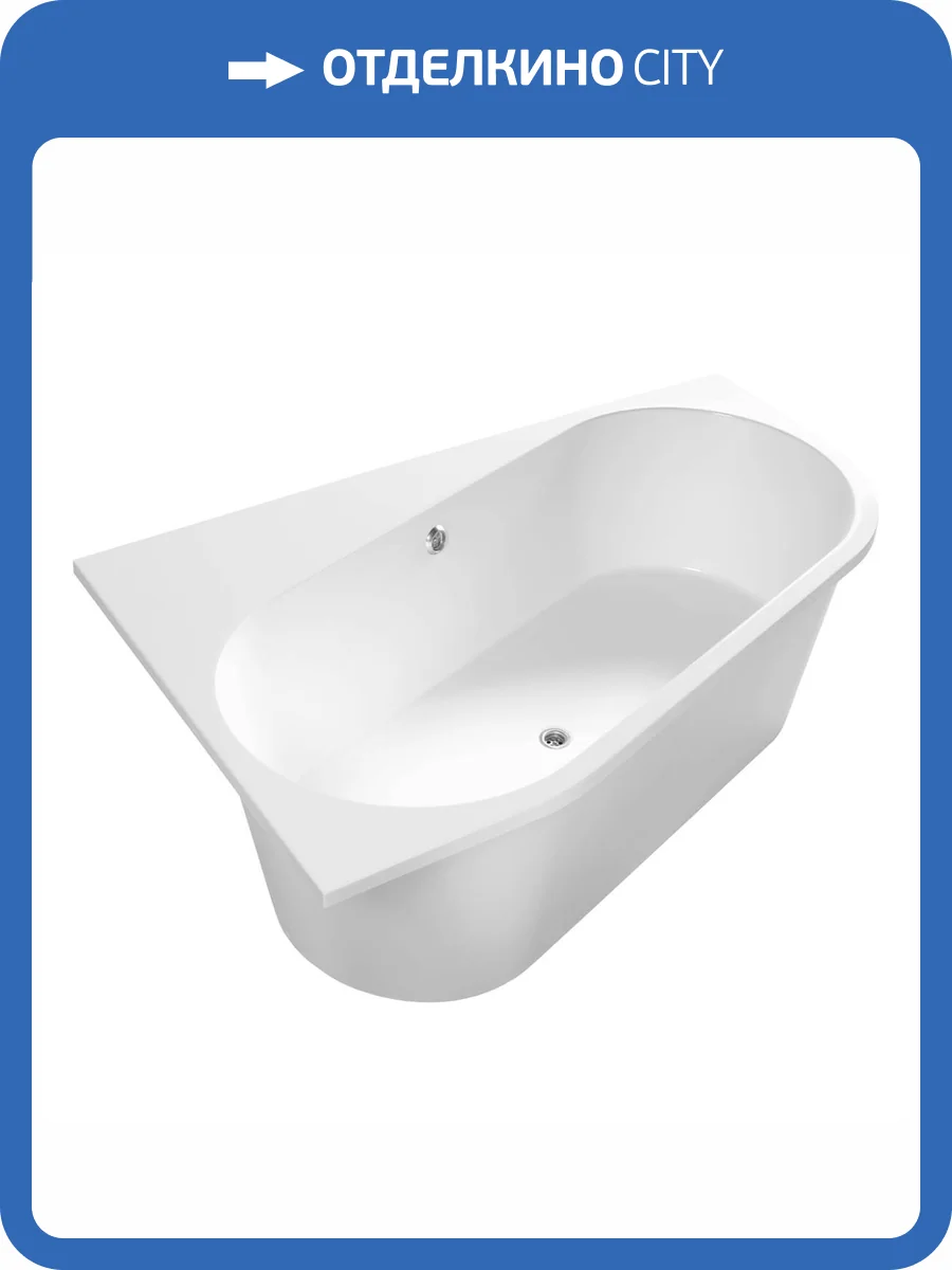 Ванна из искусственного камня Belux Лондон ВЛН 170х110L белая глянцевая фото 6