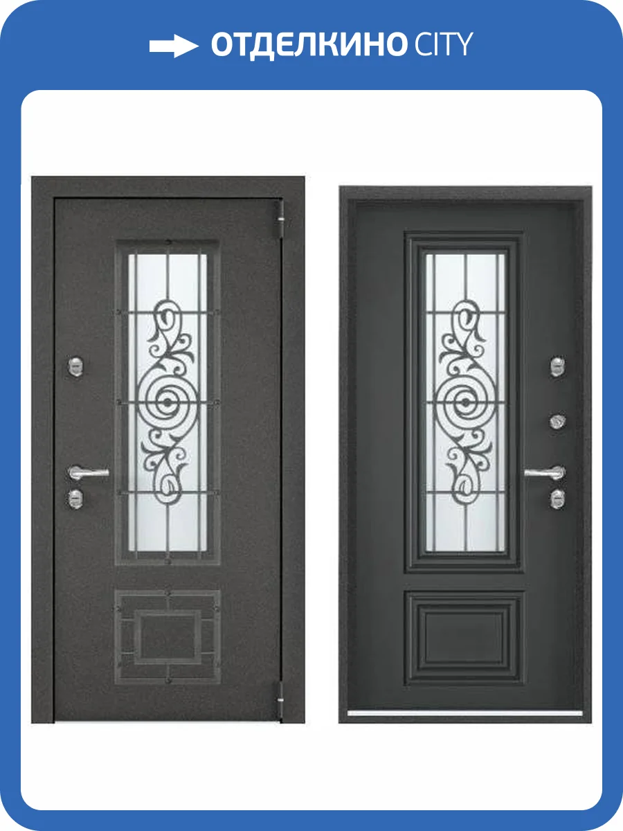 Входная стальная дверь Torex SNEGIR PRO-C MP 961355 Колоре гриджио/ЛКП Графит 2000x880 фото 2