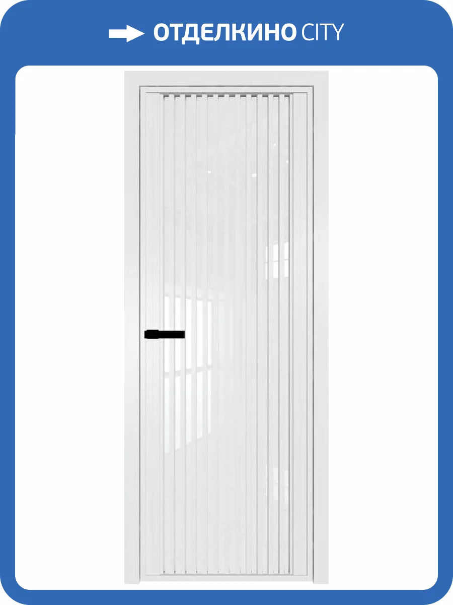 Межкомнатная дверь Profil Doors 3 AGP цвет профиля Вайт, стекло безопасное 6 мм белый триплекс 600x2000 фото 2