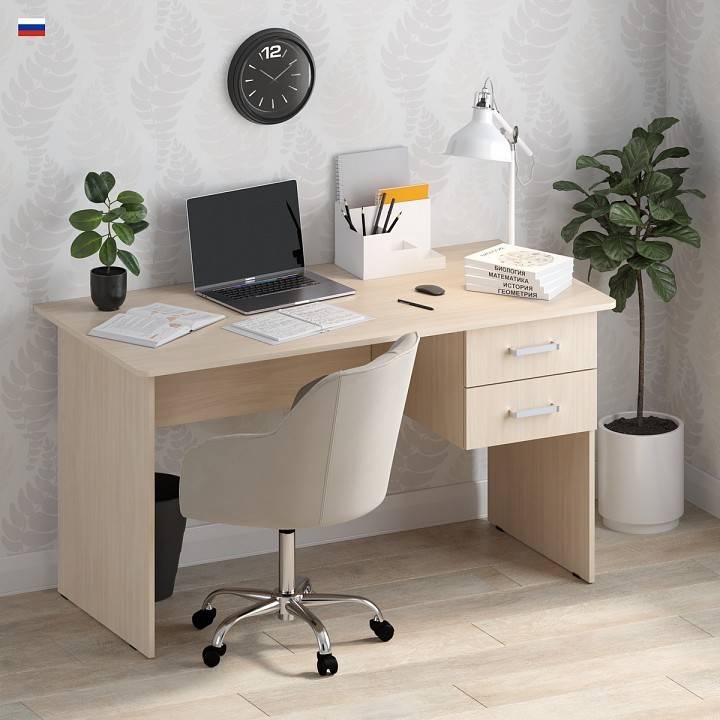 Стол письменный МФ Jazz СП 3М СП-3М Дуб молочный фото 2