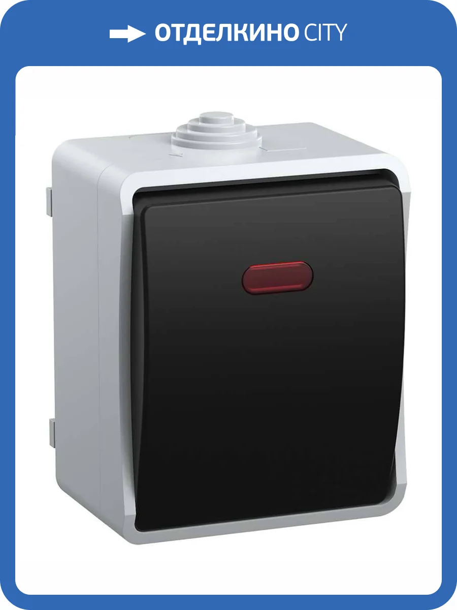 Выключатель 1-клавишный проходной IEK Fors EVS11-K03-10-54-DC серый фото 9