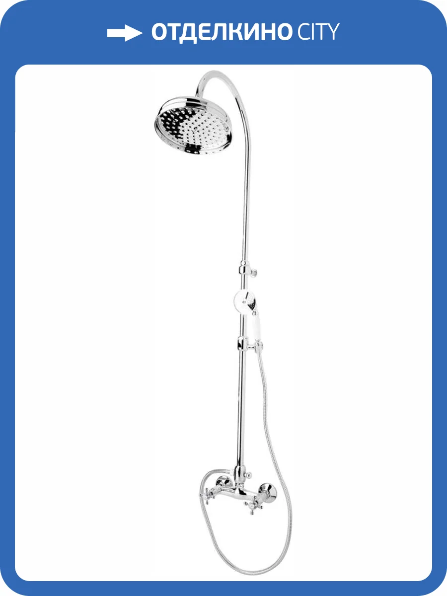 Душевая стойка Cezares Golf GOLF-CD-01-BI хром фото 3