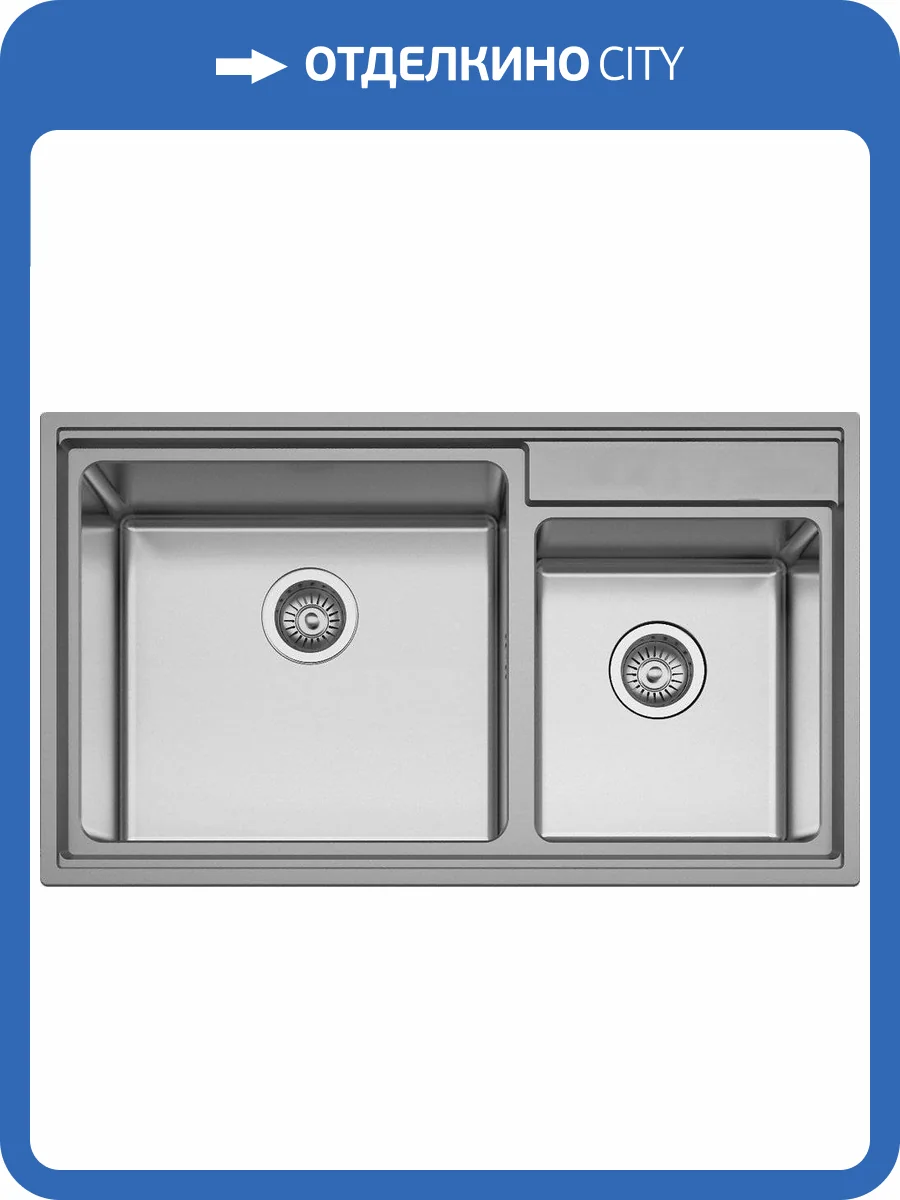 Мойка кухонная Seaman Eco Roma SMR-8650B без отверстий фото 3