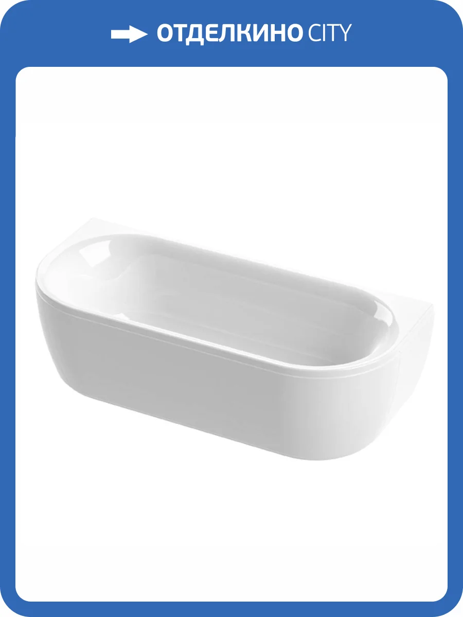 Акриловая ванна Cezares Metauro 180x80 пристенная фото 4