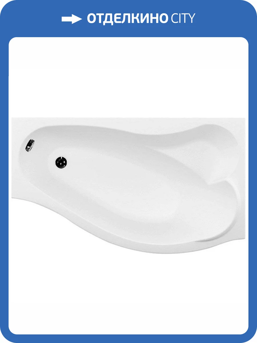 Акриловая ванна Aquanet Palma 205537 170x100 правая, с каркасом фото 13