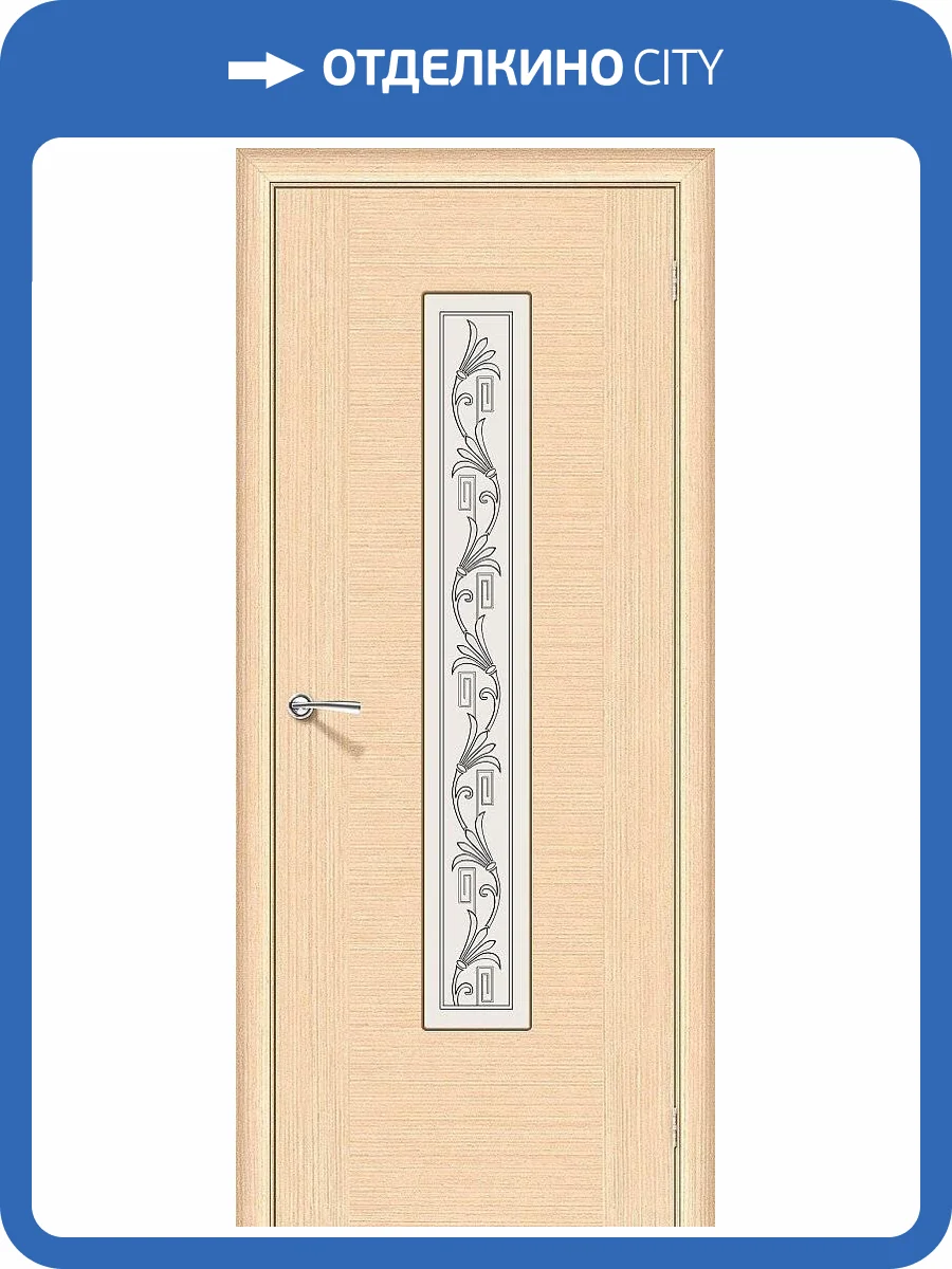 Межкомнатная дверь Bravo 003-0199 Рондо Ф-22 БелДуб 2000x800 фото 2