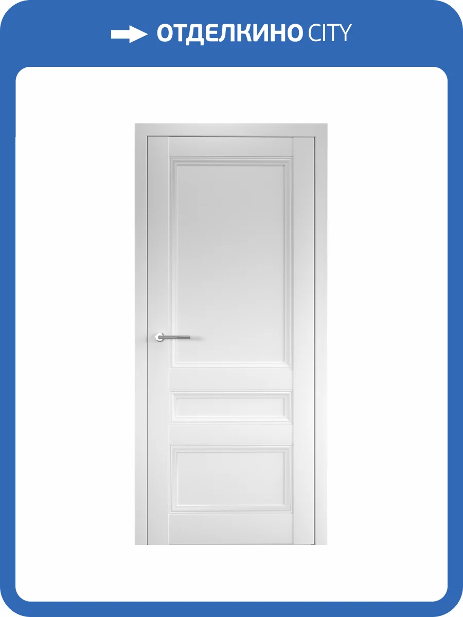 Межкомнатная дверь Albero Византия глухая белый 800x2000 фото 2