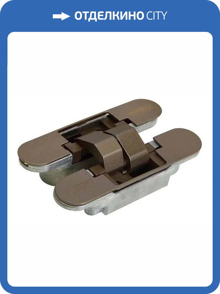 Скрытая петля Morelli HH-4 AB античная бронза, врезная, с 3D-регулировкой фото 7