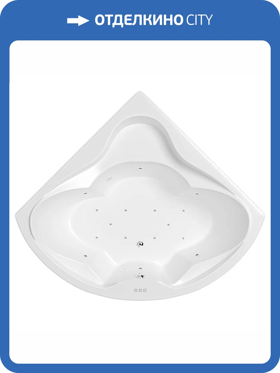 Акриловая ванна WHITECROSS Konsul 0110.150150.100.RELAX.CR 150x150 фото 3