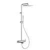 Душевая стойка Teska Mira DK3701C с изливом, белое стекло
