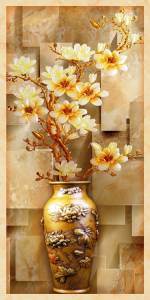 3D Фотообои Artegrafico «Объемная китайская ваза» GM-017 акварель
