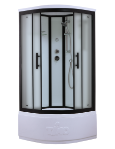 Душевая кабина Timo Standart Т-6600 Black Fabric 100x100x220