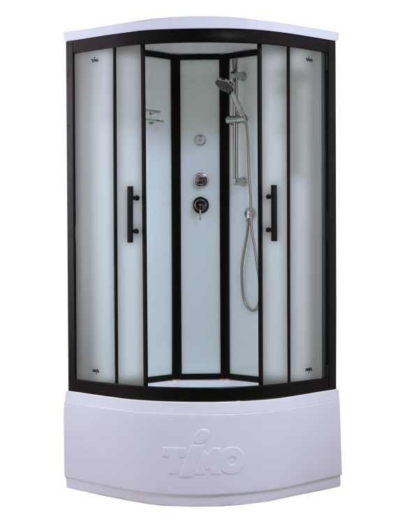 Душевая кабина Timo Standart Т-6600 Black Fabric 100x100x220