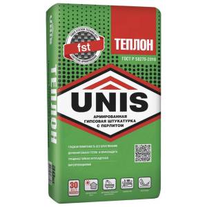 Гипсовая штукатурка Unis Теплон армированная (30 кг)