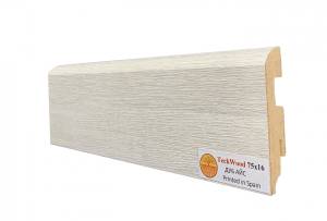 Плинтус МДФ TeckWood цветной Дуб Айс 2150x75x16
