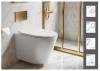 Унитаз подвесной Cerutti Spa Faro CT10833 безободковый, сиденье микролифт, белый фото 2