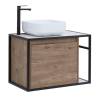 Тумба под раковину Aquanet Nova Lite Loft 75 L 261658 дуб рустикальный фото 9