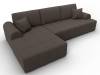 Диван угловой Лига Диванов Лига-080 134741L Коричневый фото 6