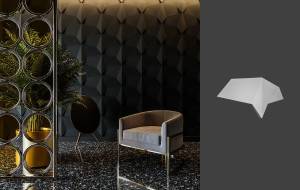 Гипсовая панель Deco Line Design Line Batoid 80x4x41