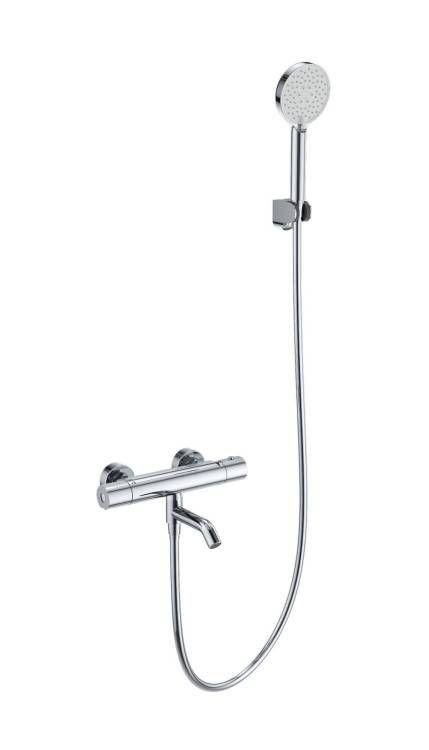 Смеситель для ванны Wonzon & Woghand WW-B3029-A1-CR с душем и термостатом, хром