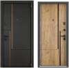 Входная стальная дверь Torex S.OMEGA PRO PP 3914981 ПВХ Черная шагрень/ПВХ Дуб крафт золотой 2000x880