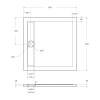Поддон для душа BelBagno Due TRAY-BB-DUE-A-90-4-W0 белый, 90x90 фото 3