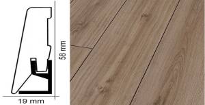 Плинтус Kronotex ktex1 Дуб саверн Бежевый 2400x58x19