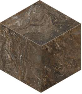 Мозаика Estima Bernini 67349 Mosaic/BR04_NS/25x29/Cube Cube Dark Brown неполированная 29x25
