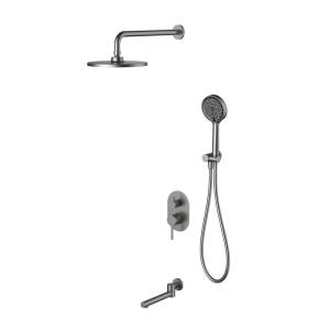 Душевой комплект Berges Wasserhaus Nardis 3R 071009 с поворотным изливом, черный