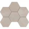 Мозаика Estima Graffito 70434 Mosaic/GF02_NS/25x28.5x10/Hexagon Light Beige Hexagon 25x28.5