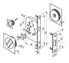 Комплект для раздвижных дверей Morelli MHS-2 WC AB античная бронза, с замком фото 2