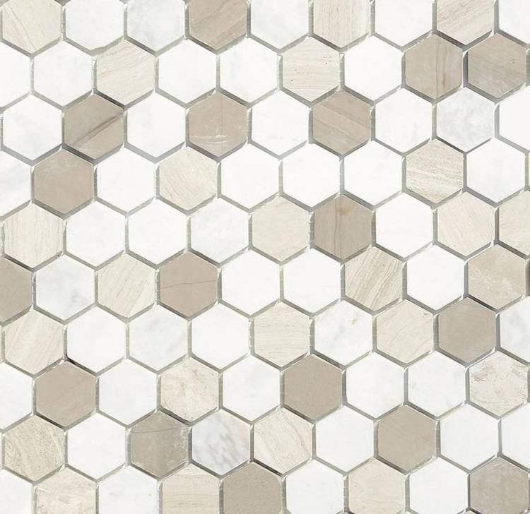 Мозаика LeeDo Pietrine Hexagonal Pietra Mix 3 Mat hex (1.8x3) 28.5x30.5
