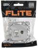 ТВ-розетка+Ethernet RJ45 IEK Flite FI-AK22-1-K47 алюминий фото 6