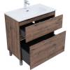 Тумба под раковину Aquanet Алвита new 80 344129 дуб Веллингтон, табак фото 2