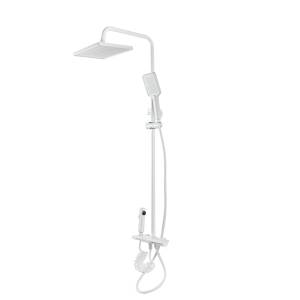 Душевая стойка Royce Abby RCS-110304WH с гигиеническим душем, белый матовый