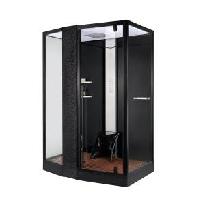 Душевая кабина Orans 89102LBLH черный, 150x100x220