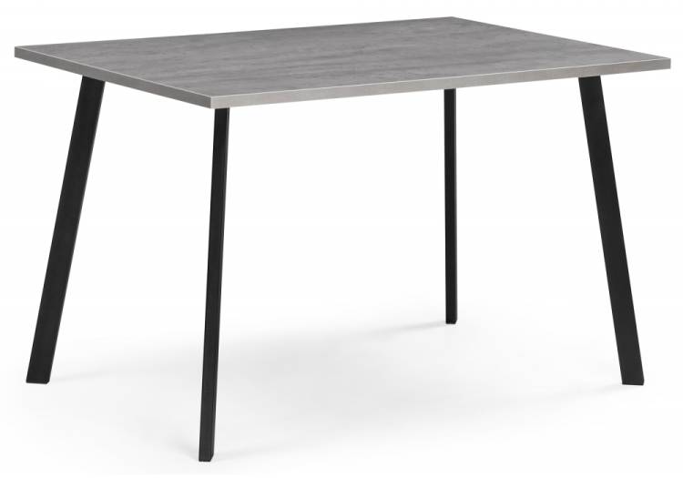 Стол Notta Тринити Лофт 534914 бетон, черный матовый 120x80x75