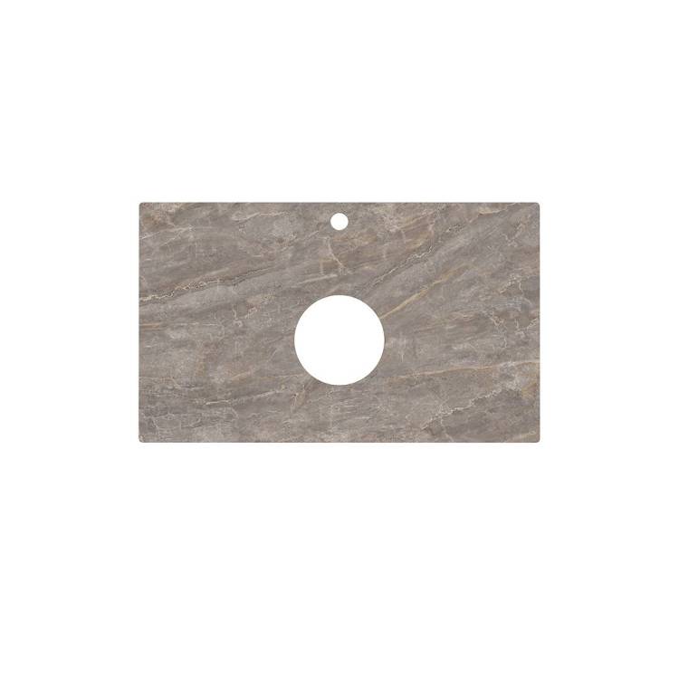 Столешница Kerama Marazzi Plaza PL1.VT280\80 для накладных раковин Парнас пепельный лаппатированный