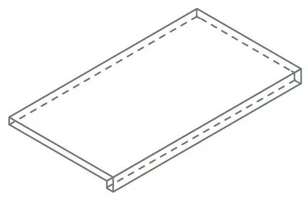 Ступень Italon Фоссил X2 620070003046 Пьюр фронтальная 33x120