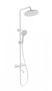 Душевая стойка Wonzon & Woghand WW-B3065-T1-MW с термостатом, белый