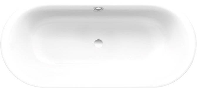 Стальная ванна Bette Lux Oval 180x80, белая